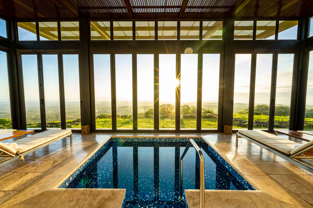 Spa Jacuzzi at Pikaia Lodge